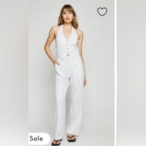 X-small gentle fawn linen blend pants.
